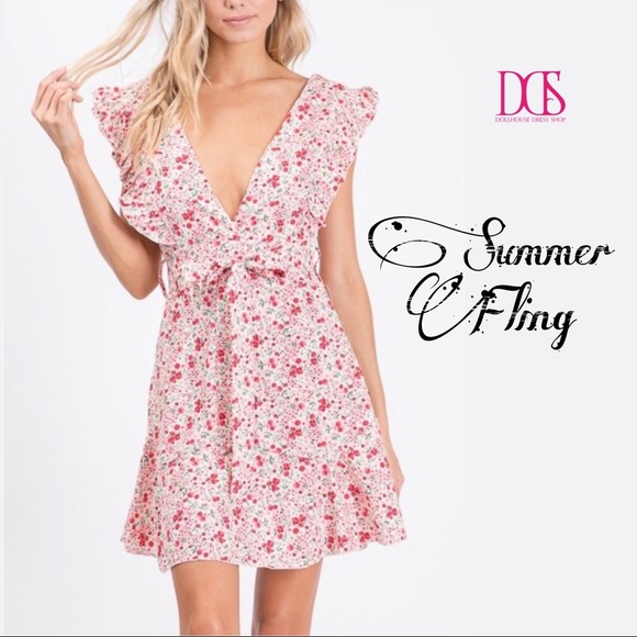 Dollhouse Dress Shop Dresses & Skirts - 🆕 Summer Fling - Babydoll Floral Mini Dress